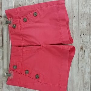 Loft, 0244, Coral orange shorts, size 00